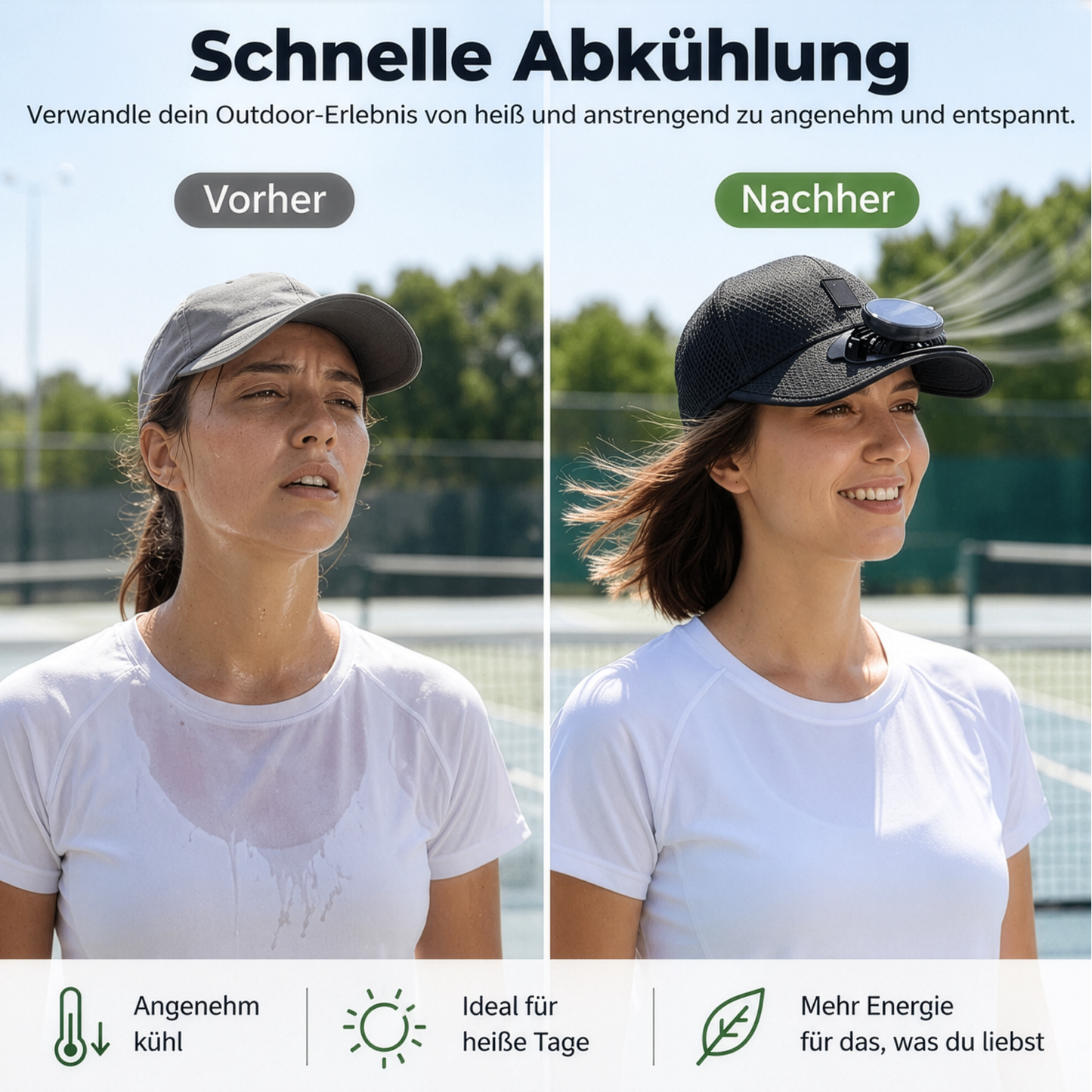 Solar-Kappe mit Ventilator