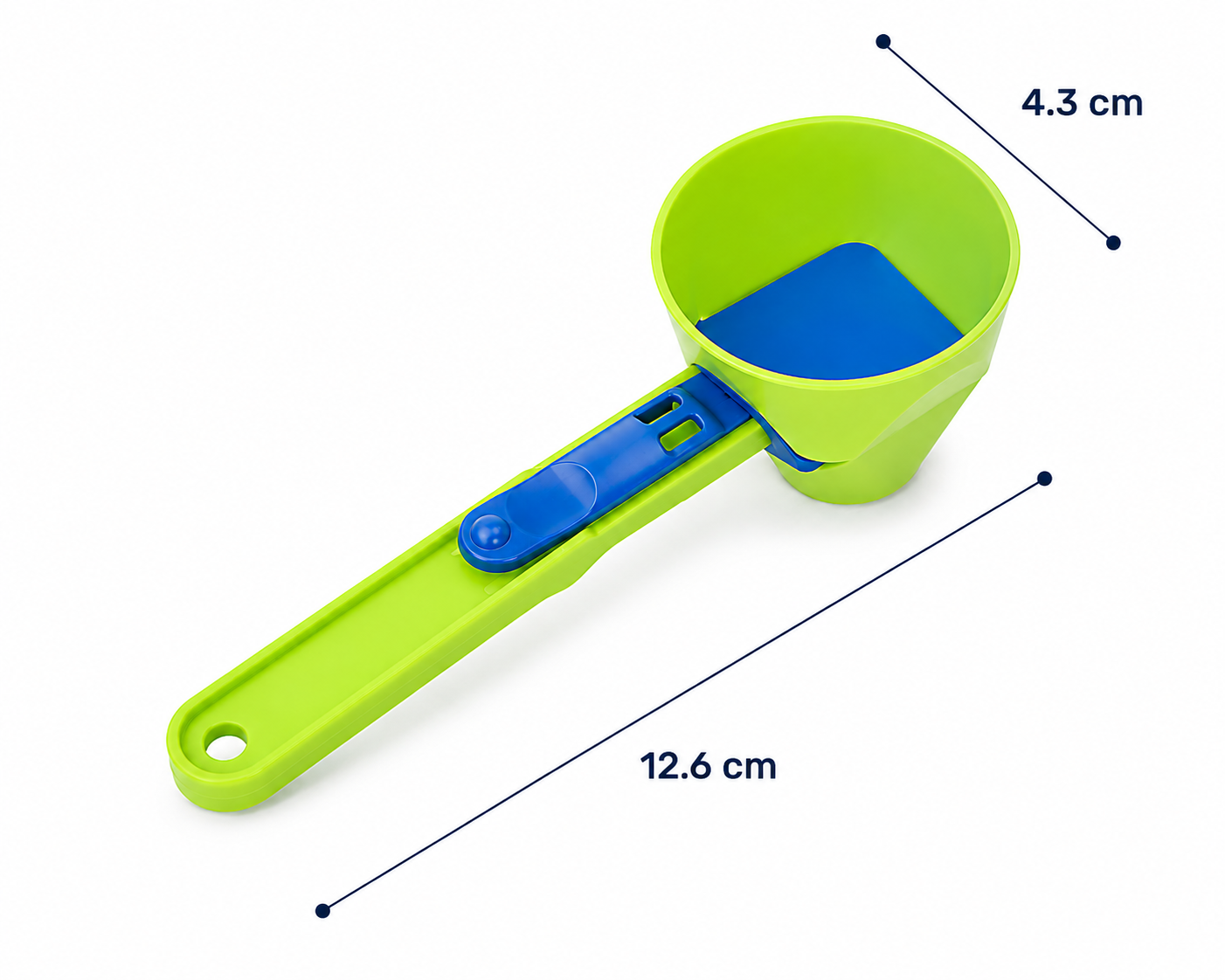 2-in-1 Messlöffel mit Trichter