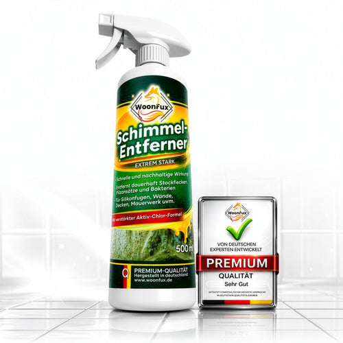 WOONFUX Schimmelentferner 500ml Premium Qualität für Bad, Fliesen, Fugen und Silikon